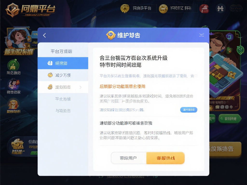 问鼎娱乐平台维护公告：系统升级，敬请期待更优体验 (问鼎娱乐平台维护公告：系统升级在即，敬请期待更优质体验！）