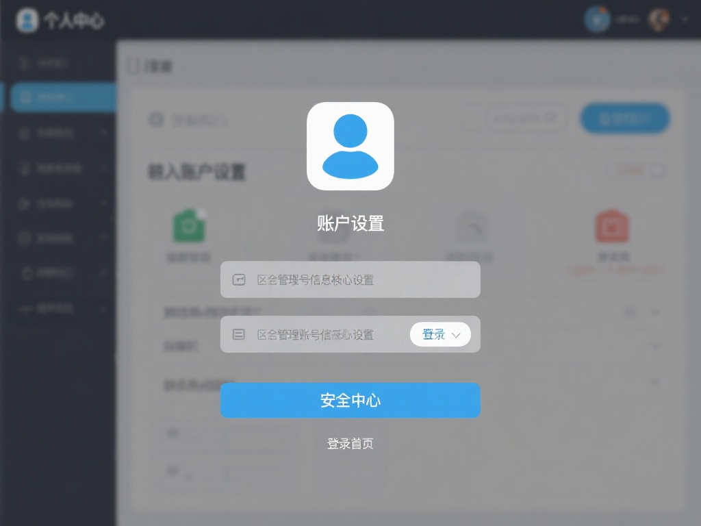 进入账户设置：登录后，点击右上角的个人中心图标，找
