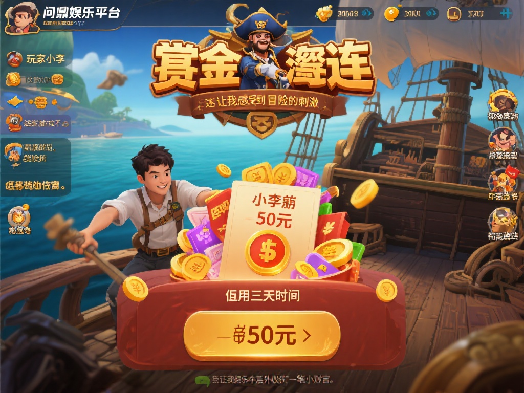 以一位玩家小李的经历为例，他在参与赏金船长连的活动