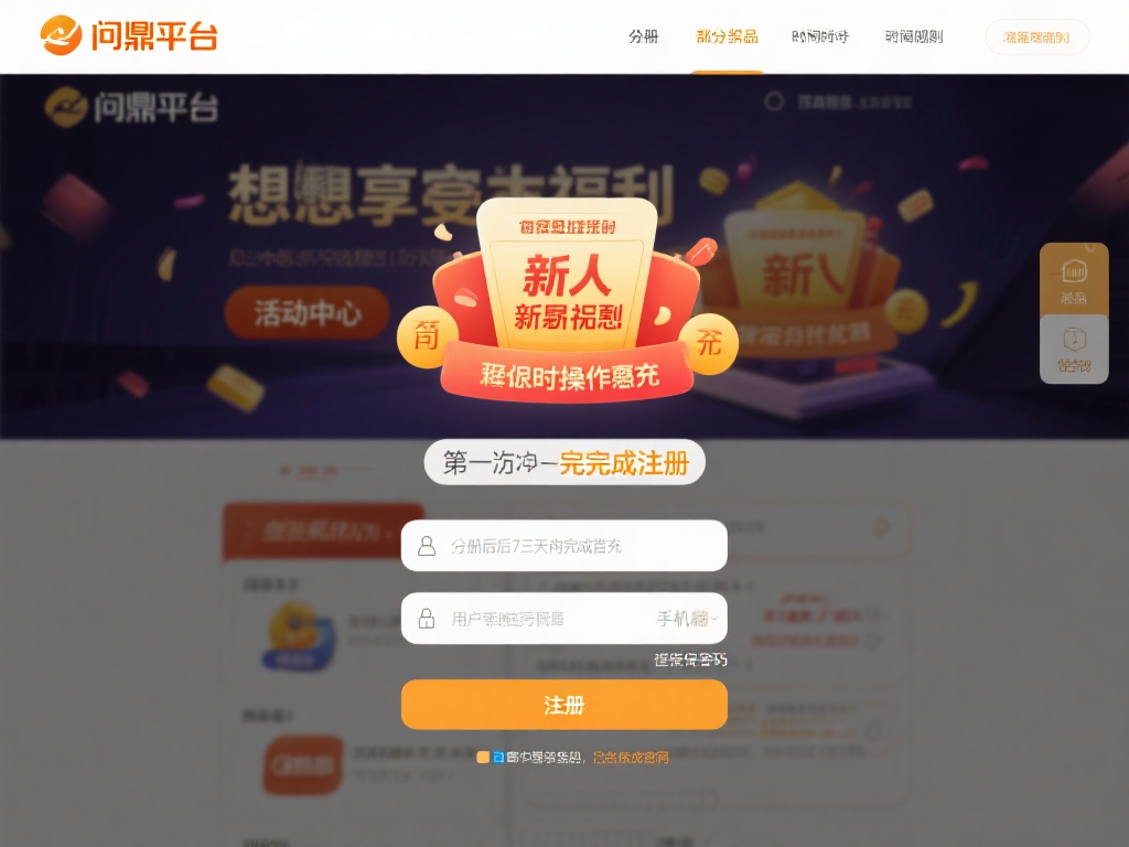 想要享受这些福利，第一步自然是完成注册。问鼎娱乐平
